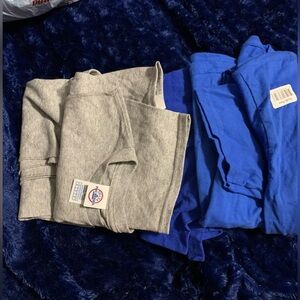 Kids Youth SMALL two muscle tank top 2 blue t shirts new